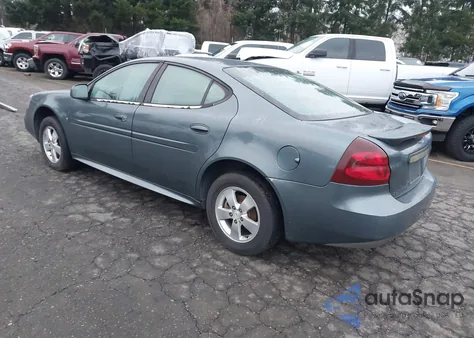 2007 Pontiac Grand Prix из США, поврежденный, VIN 2G2WP552071227530